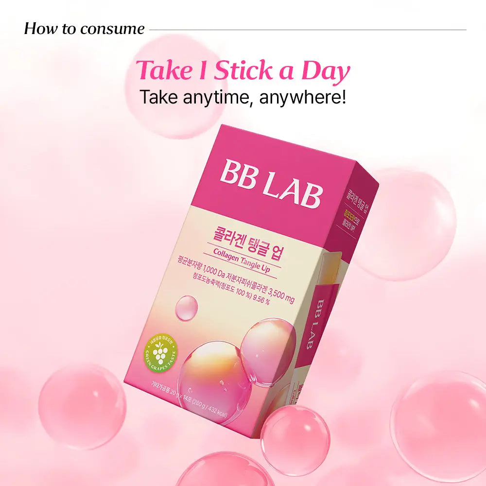 Collagen Tangle Up Jelly, 20g x 14sticks, 1/2/3/4 boxes BB Lab Global