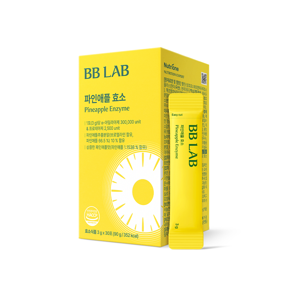 Pineapple Enzyme, 3g x 30 sticks, 1/2/3/4 boxes BB LAB