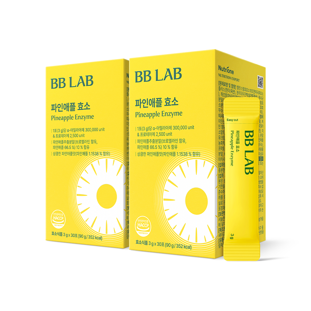 Pineapple Enzyme, 3g x 30 sticks, 1/2/3/4 boxes BB LAB