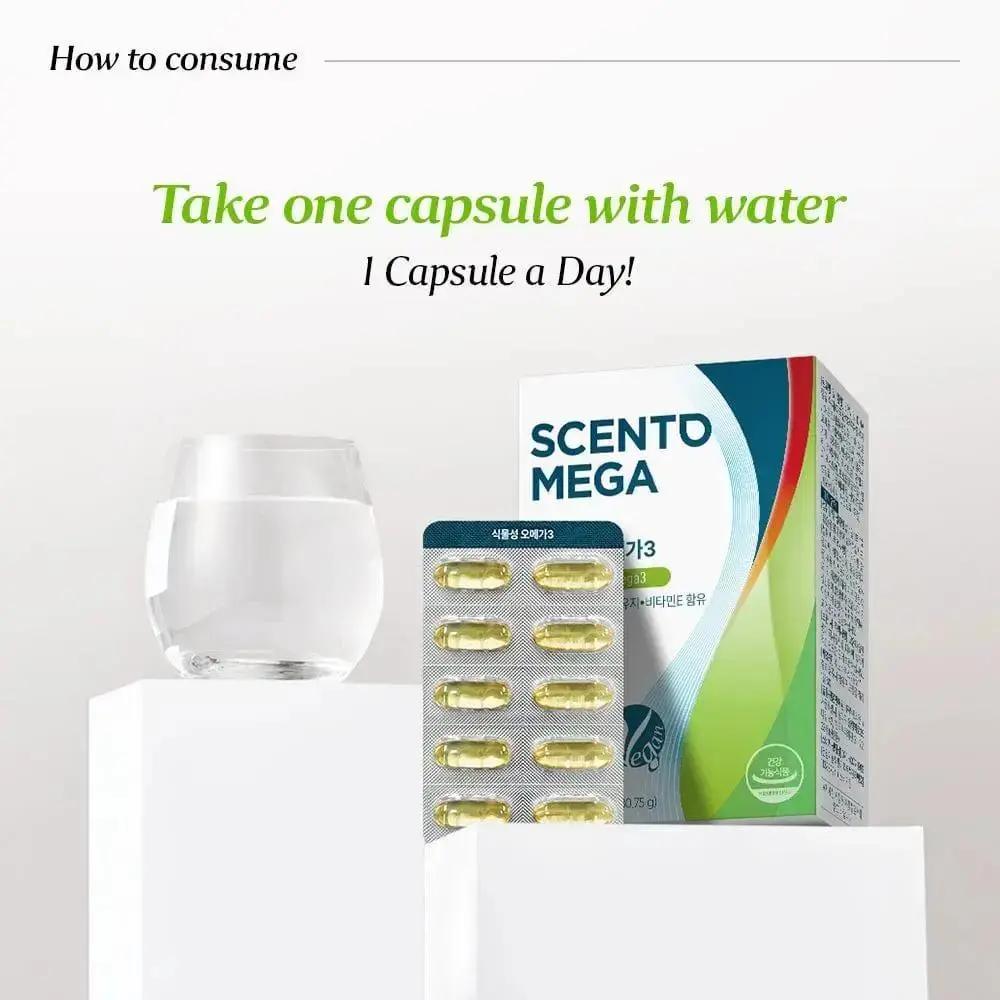 BB Lab Comprehensive Health Scento Mega Plant Based Omega, 31,025mg x 30 Capsules