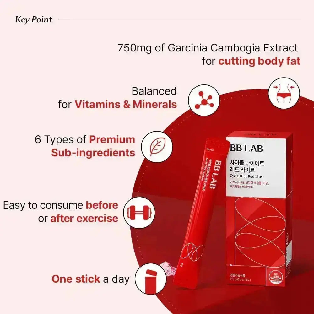 BB Lab Diet Cycle Diet Red Lite, 8g x 14 sticks