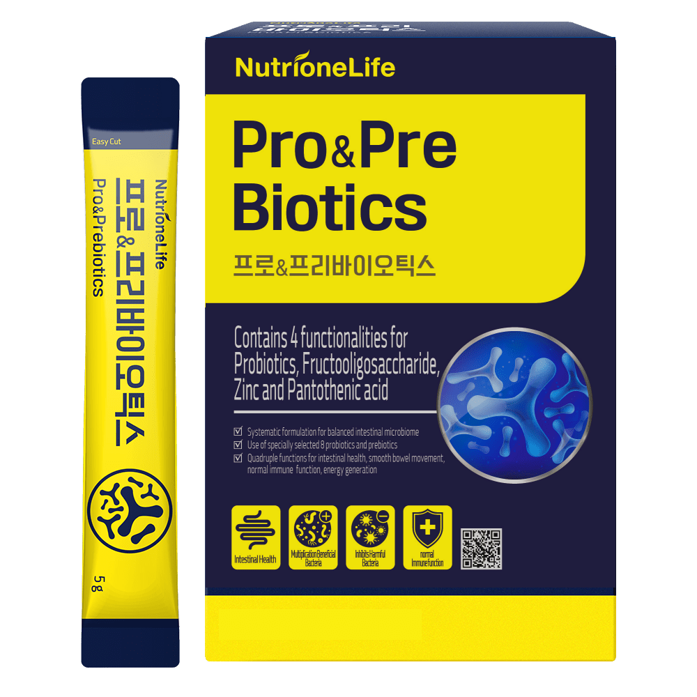 BB LAB Gut Health Pro&Prebiotics, 1 Billion CFU Multi-Strain Probiotics, 5g x 30 sticks