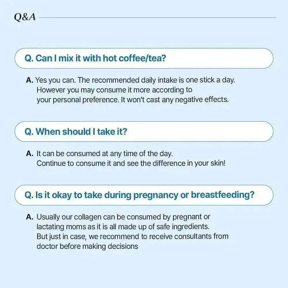 BB LAB Pure Collagen Q&A section
