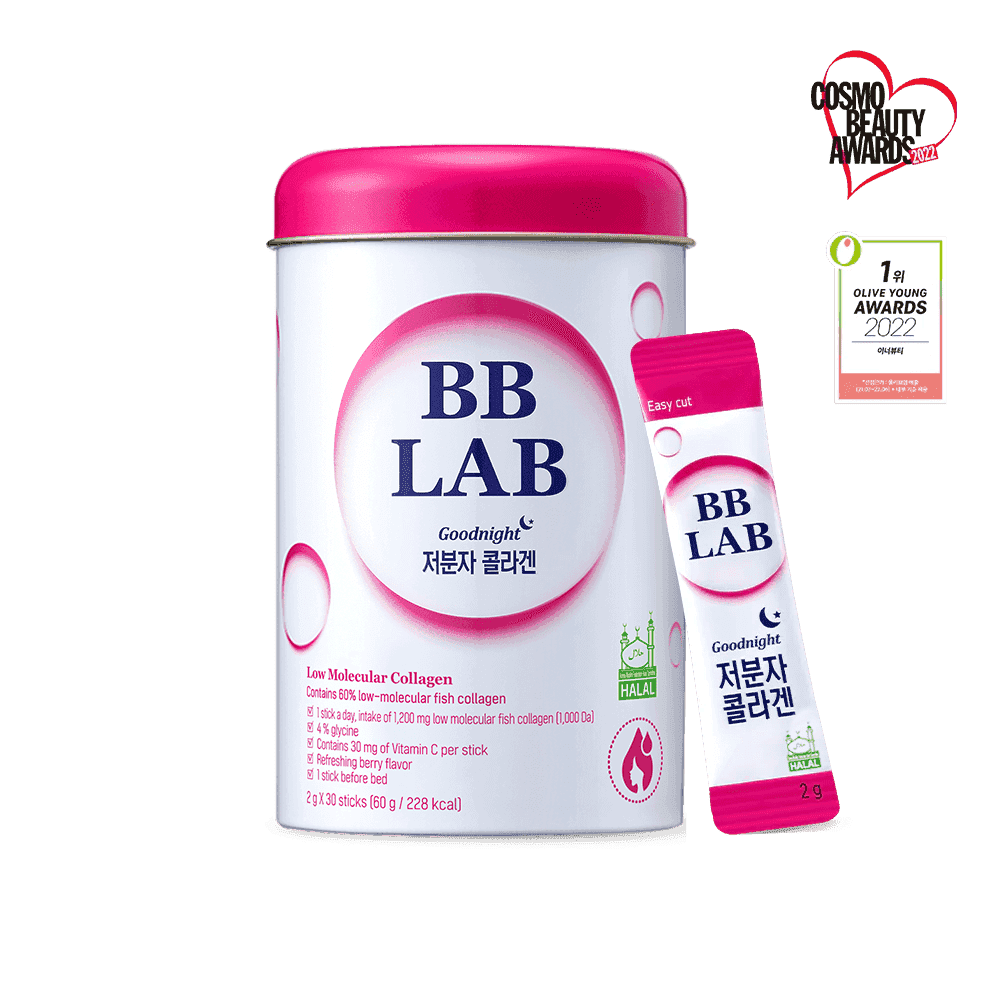 BB LAB Skin Health Good Night Collagen (Low-Molecular Weight Collagen), 30 sticks