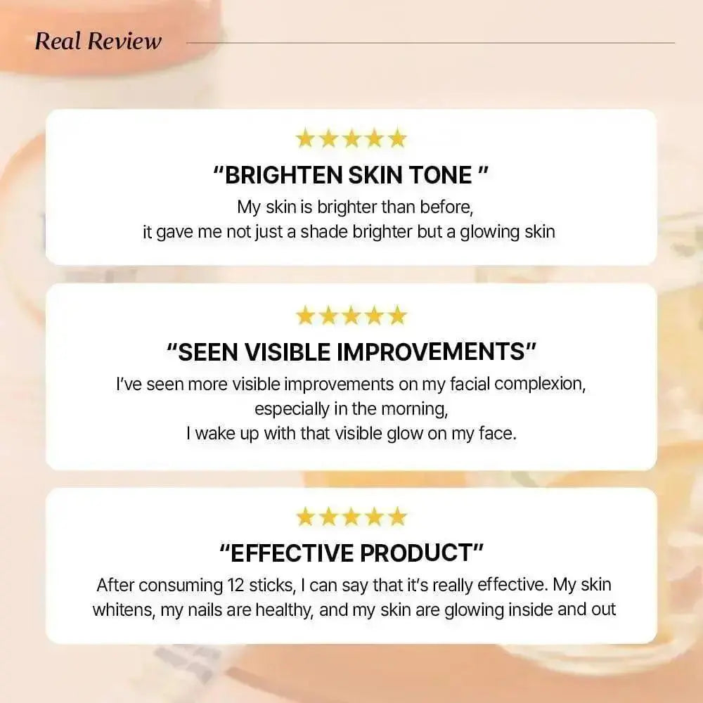 Customer reviews praising BB Lab collagen effectiveness