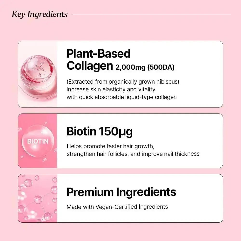 BB LAB Vegan Plant Collagen Booster Glow Shot, 15g x 14 sticks