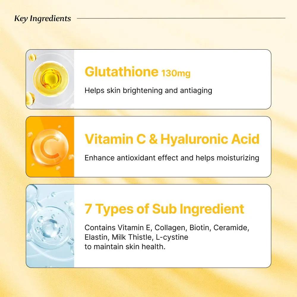 BB LAB Whitening Retinol C 1000 for Beauty & Glutathione White Film Bundle (3 Boxes Each)