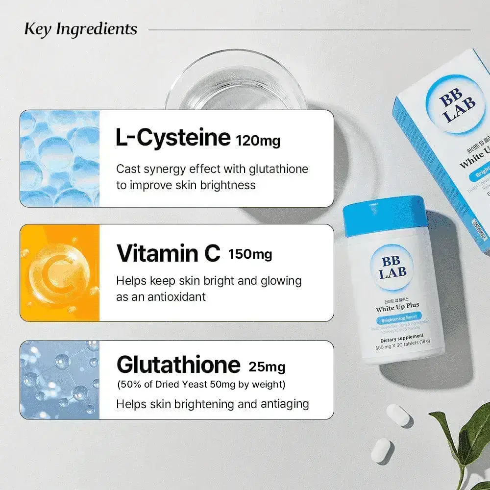 BB LAB Whitening White Up Plus, 600mg x 30 tablets