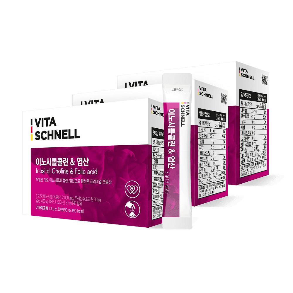 BB LAB Woman Care Vita Schnell Inositol Choline & Folic acid  30 sticks x 3box