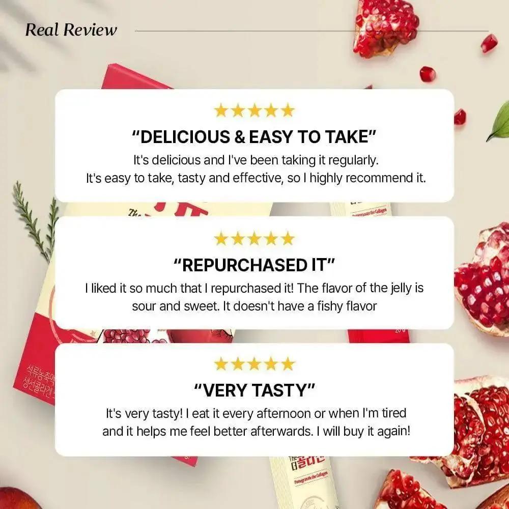 Nutrione Life Skin Health Pomegranate The Collagen Jelly, 14 sticks