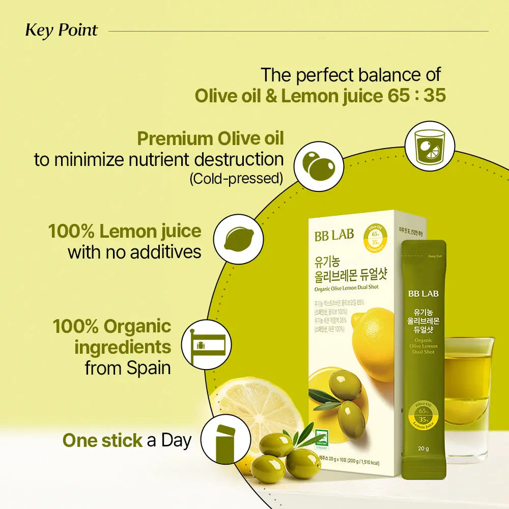 Organic Olive Lemon Dual Shot - Boost Your Wellness