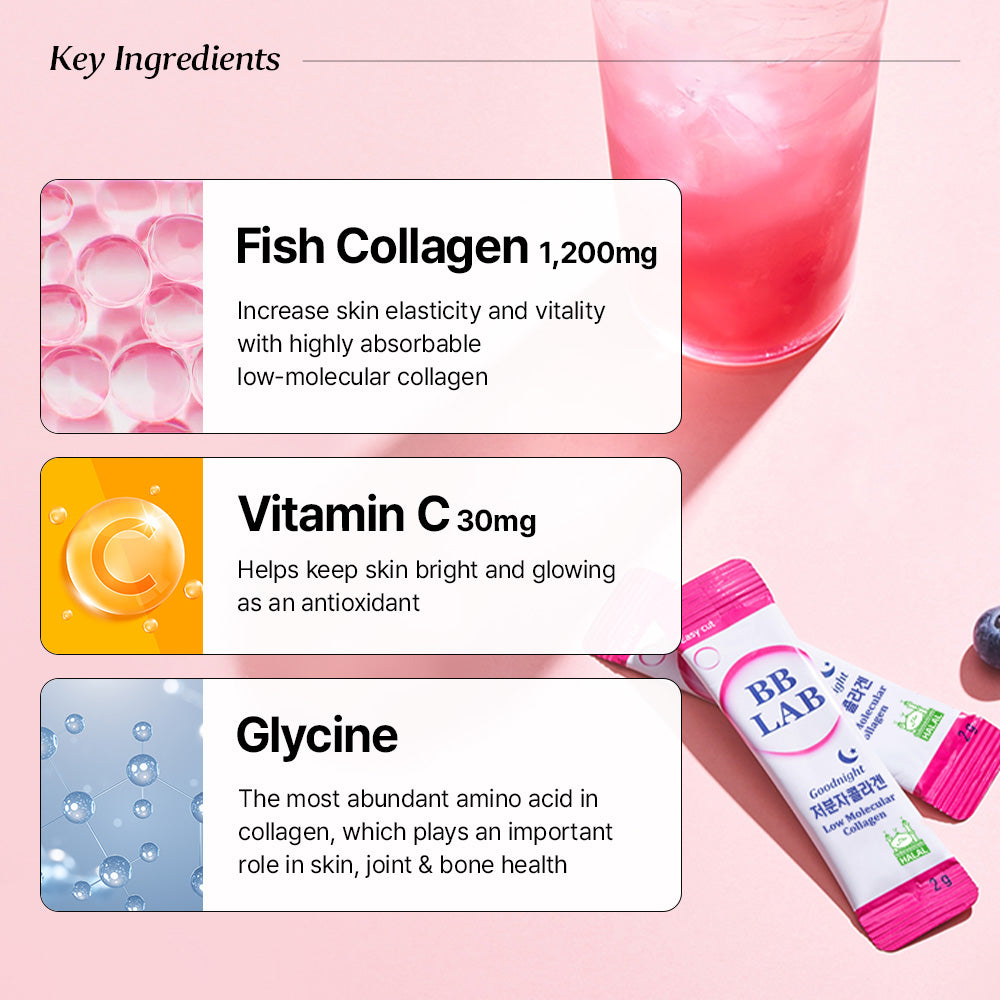 [Bundle] Good Night Collagen (Low-Molecular Weight Collagen), 30 sticks x 2box