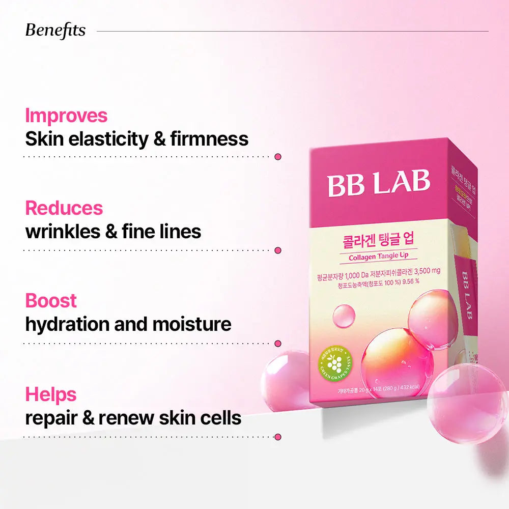 Collagen Tangle Up Jelly, 20g x 14sticks, 1/2/3/4 boxes BB Lab Global