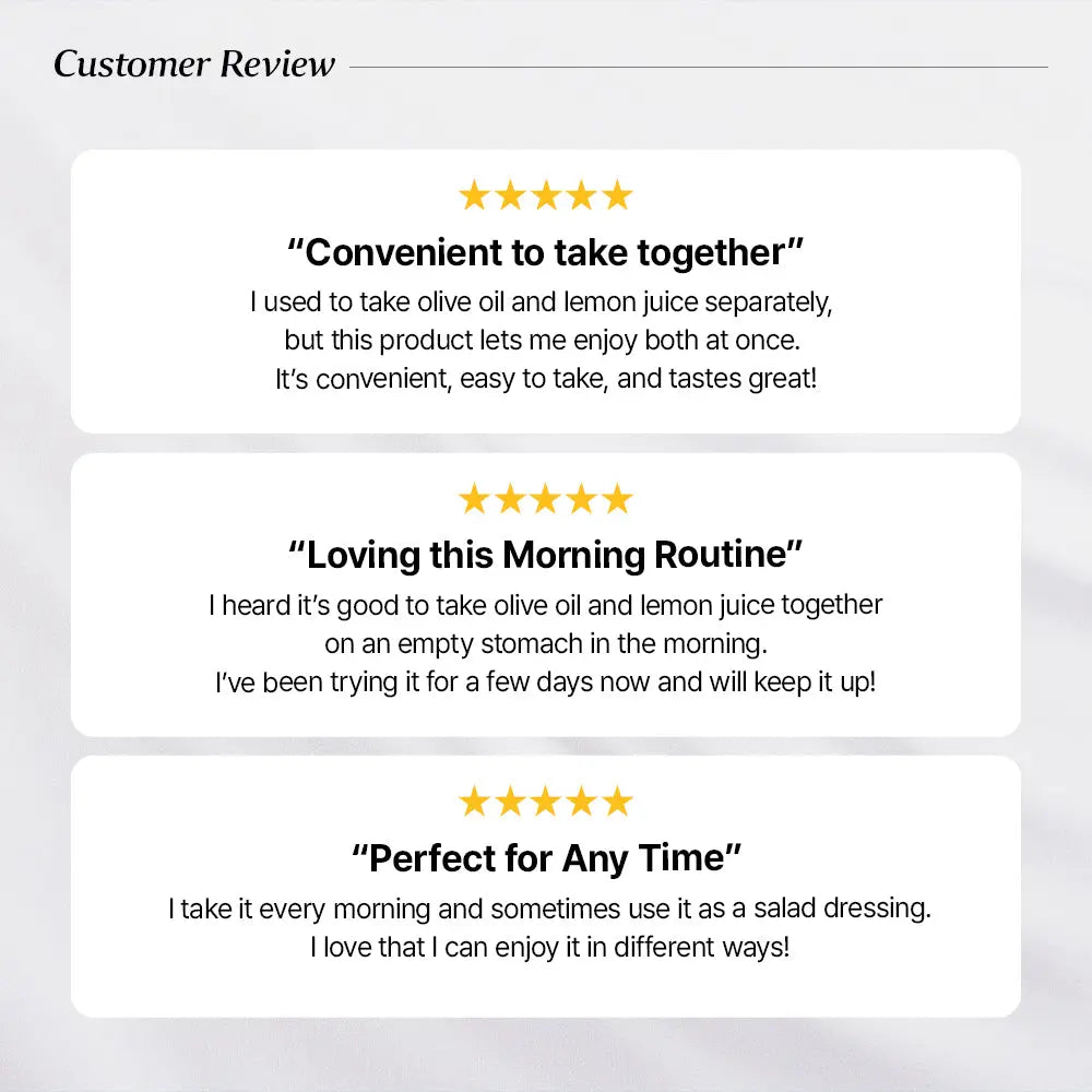 [Bundle] Organic Olive Lemon Dual Shot 65:35, 10 Sticks x 2box