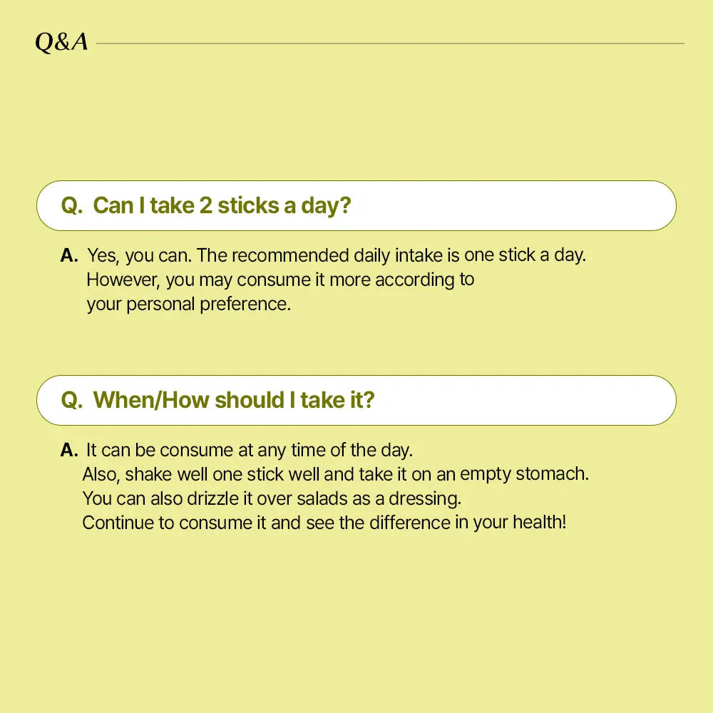 [Bundle] Organic Olive Lemon Dual Shot 65:35, 10 Sticks x 2box