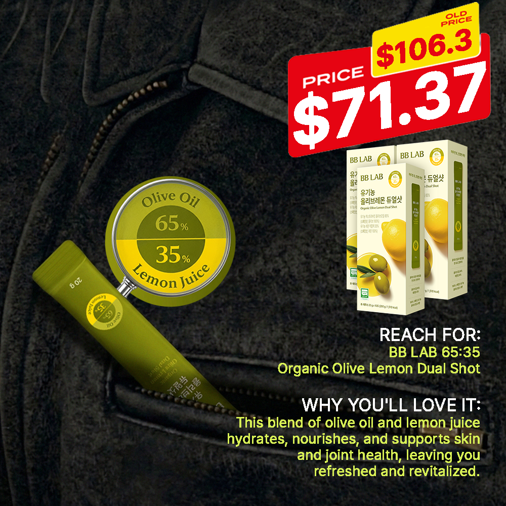 [Limited-time Deal] Organic Olive Lemon Dual Shot 65:35, 10 Sticks x 3box