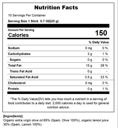 [Bundle] Organic Olive Lemon Dual Shot 65:35, 10 Sticks x 2box