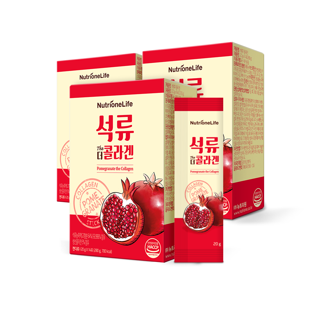 [Bundle] Pomegranate The Collagen Jelly, 14 sticks x 3box