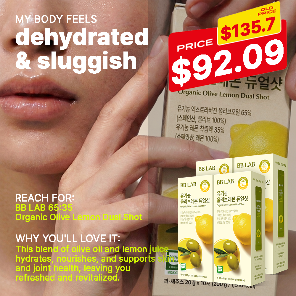 [Limited-time Deal] Organic Olive Lemon Dual Shot 65:35, 10 Sticks x 4box