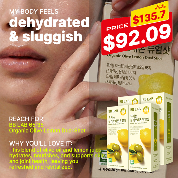 [Limited-time Deal] Organic Olive Lemon Dual Shot 65:35, 10 Sticks x 4box