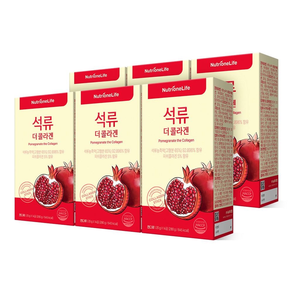 [Bundle] Pomegranate The Collagen Jelly, 14 sticks x 6box NutrioneLife