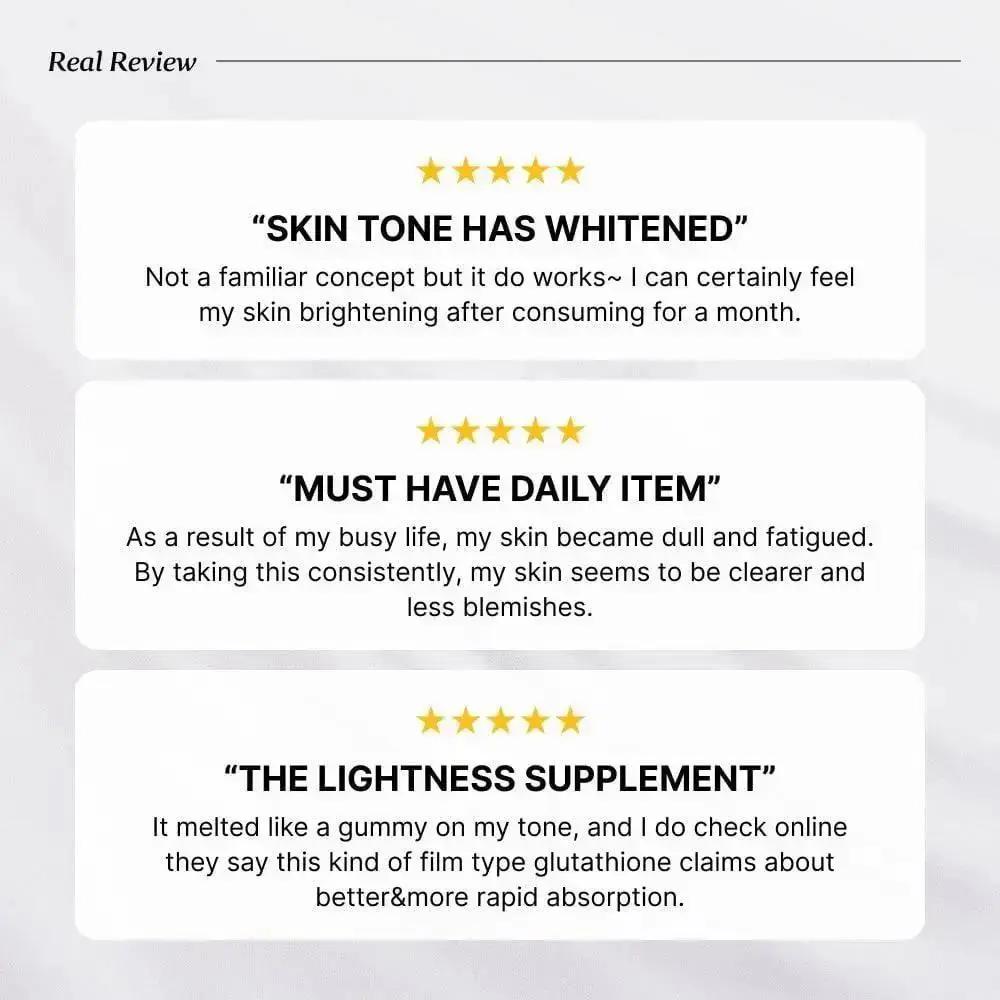 The compact packaging of these oral dissolving films makes them ideal for busy lifestyles, allowing you to enjoy skin benefits anytime, anywhere.