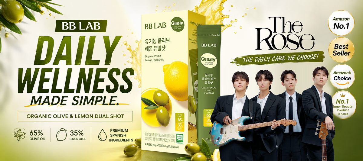 BB LAB Organic Olive & Lemon Dual Shot sticks