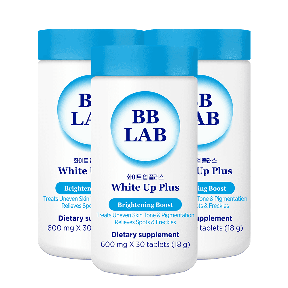 Three bottles of White Up Plus dietary supplement