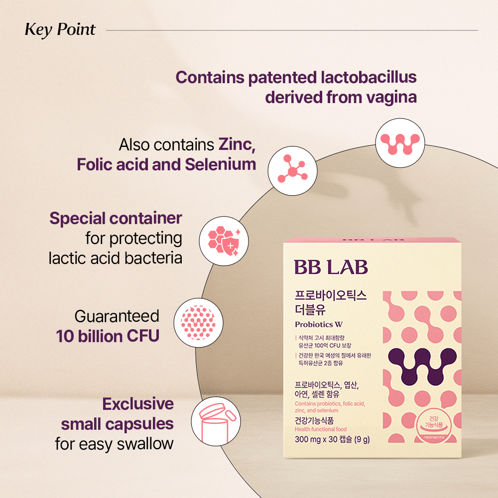 BB LAB Gut Health Probiotics W, 300mg x 30 capsules