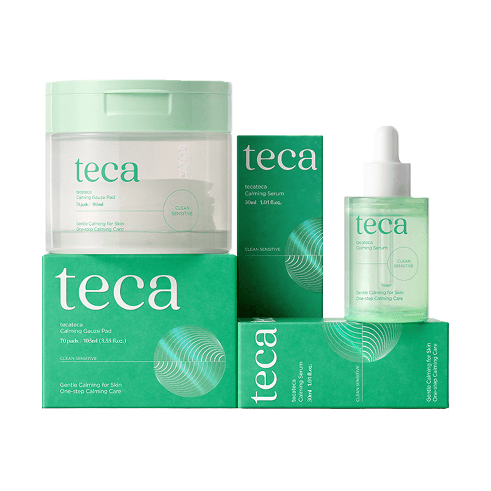 BB LAB Skin Care 1box each [Teca Teca Set] MD's PICK tecateca Calming Serum 30ml & Calming Gauze Pad 70 pads, 105ml