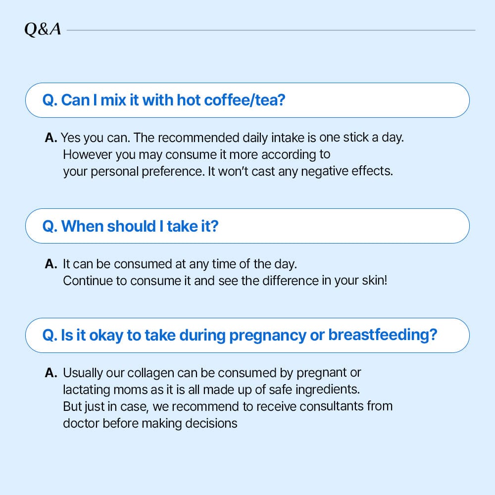 BB LAB Pure Collagen Q&A section