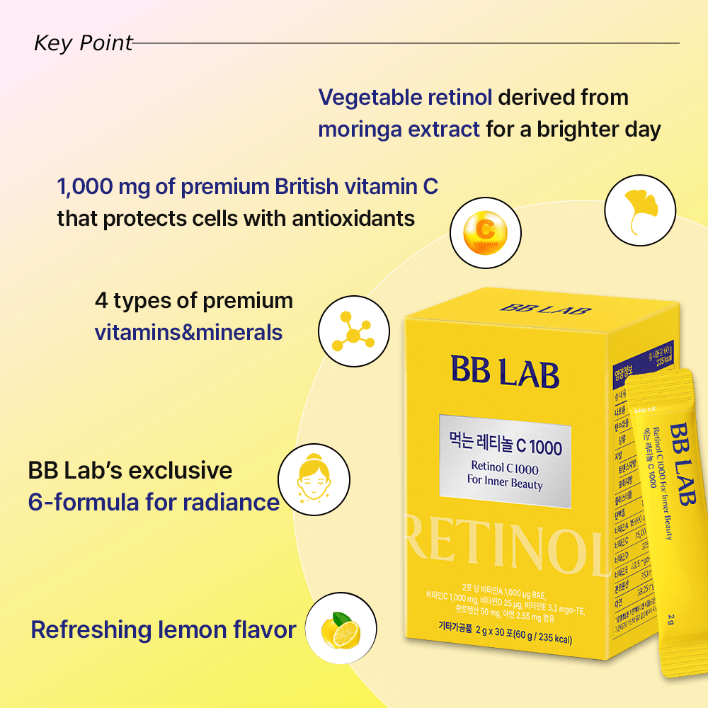 BB LAB Skin Health BB LAB Retinol C 1000 for Beauty, 30 sticks