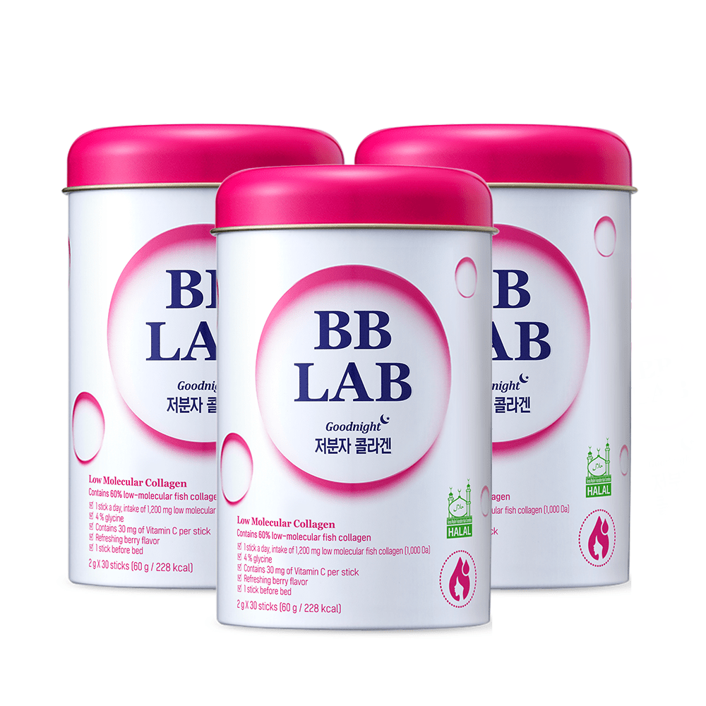 BB LAB Skin Health [Bundle] Good Night Collagen (Low-Molecular Weight Collagen) (2gx30 sticks) x 3box