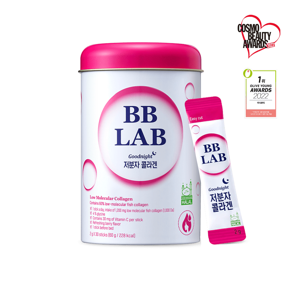 BB LAB Skin Health Good Night Collagen (Low-Molecular Weight Collagen), 30 sticks