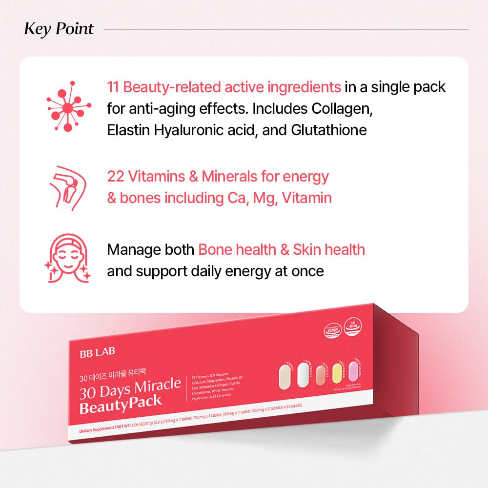 BB LAB Skin Health NUTRIONE BB LAB 30days Miracle Beauty Pack (5 tablets x 30 packs)