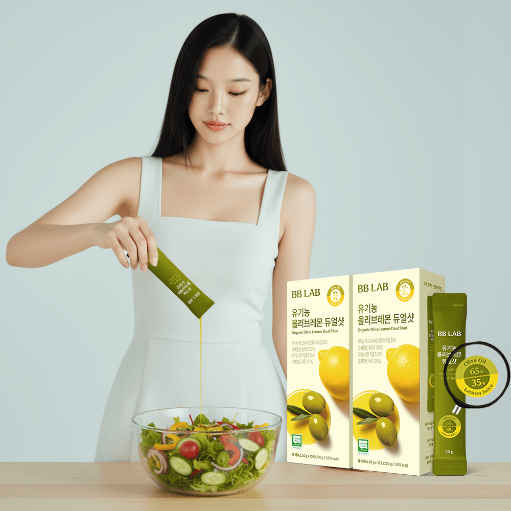 BB LAB Women's Daily Balance [Bundle] Organic Olive Lemon Dual Shot, 10 Sticks x 2box